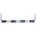 Ladies Natural Blue Sapphire Natural Diamond Bar Necklace (Si2-Si3, G-H) — Platinum