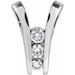 Ladies Natural Diamond Three-Stone Pendant (I1, G-H) — 14K White Gold