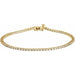 Ladies Natural Diamond Line 7 1/ Bracelet (I1, G-H) — 14K Yellow Gold