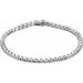 Ladies Natural Diamond Line 7 1/ Bracelet (I1, G-H) — 14K White Gold