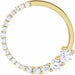 Ladies Natural Diamond Journey Circle Pendant (I1, G-H) — 18K Yellow Gold