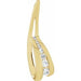 Ladies 1/3 Natural Diamond Journey Pendant — 18K Yellow Gold