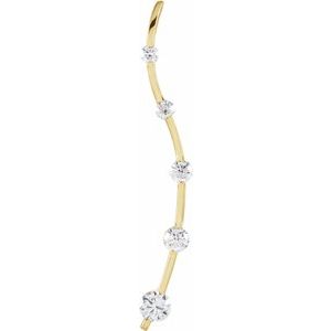 Ladies Natural Diamond Journey Graduated Pendant — 18K Yellow Gold