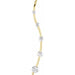 Ladies Natural Diamond Journey Graduated Pendant — 18K Yellow Gold