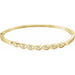 Ladies Natural Diamond Bangle 6 1/ Bracelet (I1, G-H) — 14K Yellow Gold