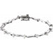 Ladies Natural Diamond 7 1/ Line Bracelet (I1, G-H) — 14K White Gold