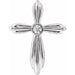 Ladies Natural Diamond Cross Pendant (I1, G-H) — Sterling Silver
