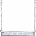 Ladies Natural Diamond Baguette Bar Necklace (I1, H+) — 14K White Gold