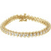 Ladies Natural Diamond Line Bracelet (I1, G-H) — 14K Yellow Gold