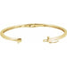 Lab-Grown Diamond Accented Hinged Bangle Bracelet - Style 65101