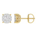 LADIES EARRINGS 0.30CT ROUND DIAMOND 14K YELLOW GOLD (SI QUALITY)