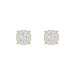 LADIES EARRINGS 0.30CT ROUND DIAMOND 14K YELLOW GOLD (SI QUALITY)