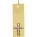 Ladies Natural Diamond Bar Cross Pendant (I1, G-H) — 14K Yellow Gold