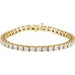 Ladies Natural Diamond Line 7 1/ Bracelet (Si1, G-H) — 18K Yellow Gold