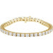 Ladies Natural Diamond Line 7 1/ Bracelet (Si1, G-H) — 18K Yellow Gold