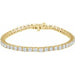Ladies Natural Diamond Line 7 1/ Bracelet (Si1, G-H) — 18K Yellow Gold