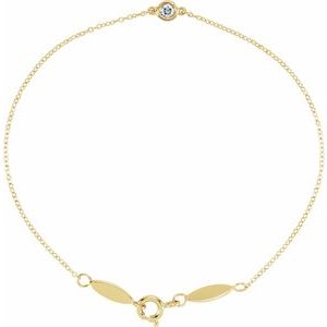 Ladies Natural Diamond Bracelet (I1, H+) — 14K Yellow Gold