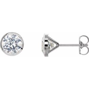 Ladies Natural Diamond Cocktail-Style Earrings (Si2-Si3, G-H) — Platinum