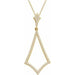 Ladies Natural Diamond Necklace (I1, H+) — 14K Yellow Gold