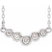Ladies Natural Diamond Necklace (I1, G-H) — 14K White Gold