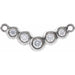 Ladies Natural Diamond Necklace Center (I1, G-H) — 14K White Gold