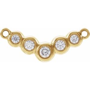 Ladies Natural Diamond Necklace Center (I1, G-H) — 14K Yellow Gold