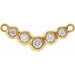 Ladies Natural Diamond Necklace Center (I1, G-H) — 14K Yellow Gold