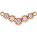Ladies Natural Diamond Necklace Center (I1, G-H) — 14K Rose Gold