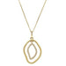 Ladies Natural Diamond Open Silhouette Necklace (I1, G-H) — 14K Yellow Gold