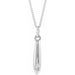Ladies Natural Diamond Geometric Necklace (I1, G-H) — Sterling Silver