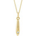 Ladies Natural Diamond Geometric Necklace (I1, G-H) — 14K Yellow Gold