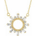 Ladies Natural Diamond Circle Necklace (I1, G-H) — 14K Yellow Gold