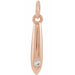 Ladies Natural Diamond Geometric Pendant (I1, G-H) — 14K Rose Gold