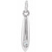 Ladies Natural Diamond Geometric Pendant (I1, G-H) — Sterling Silver