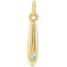 Ladies Natural Diamond Geometric Pendant (I1, G-H) — 14K Yellow Gold