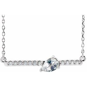 Ladies Natural Diamond Necklace (I1, G-H) — Sterling Silver