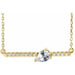 Ladies Natural Diamond Necklace (I1, G-H) — 14K Yellow Gold