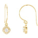 Ladies Natural Diamond Earrings — 14K Yellow Gold