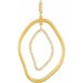Ladies Natural Diamond Open Silhouette Pendant (I1, G-H) — 14K Yellow Gold