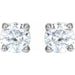 Lab-Grown Diamond Round 4-Prong Lightweight Stud Earrings - Style 1874