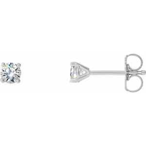 Ladies Natural Diamond Cocktail-Style Earrings (I3, G-H) — Platinum