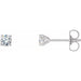Ladies Natural Diamond Cocktail-Style Earrings (I3, G-H) — Platinum