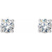 Lab-Grown Diamond Round 4-Prong Cocktail-Style Stud Earrings - Style 688850