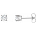 Lab-Grown Diamond Round 4-Prong Lightweight Stud Earrings - Style 1874