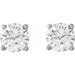 Lab-Grown Diamond Round 4-Prong Lightweight Stud Earrings - Style 1874