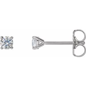 Lab-Grown Diamond Round 4-Prong Cocktail-Style Stud Earrings - Style 688850