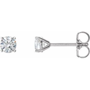 Ladies Natural Diamond Cocktail-Style Earrings (I2, G-H) — Platinum