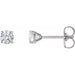 Ladies Natural Diamond Cocktail-Style Earrings (I1, G-H) — Platinum