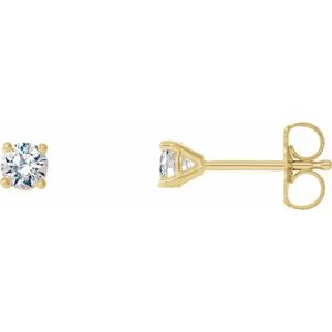 Ladies Natural Diamond Cocktail-Style Earrings (I3, G-H) — 14K Yellow Gold