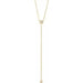 Ladies Natural Diamond Bar Y Necklace (I1, Ghi) — 14K Yellow Gold